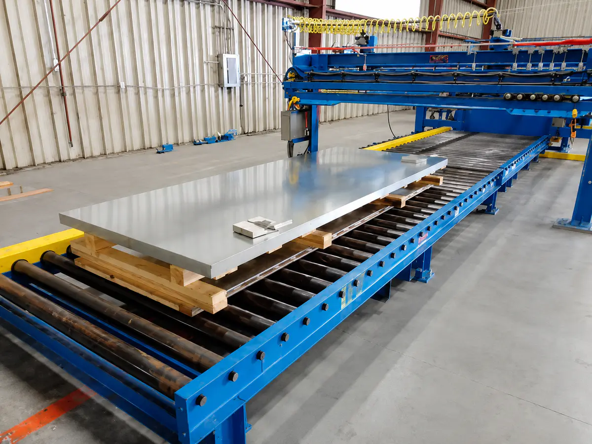 Stacking finished sheets without damage