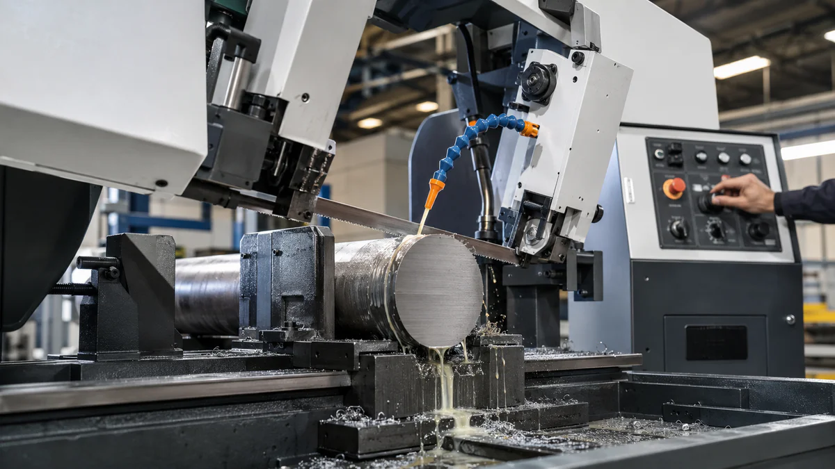 Band saw cutting speed and feed control