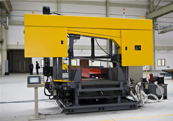 Metal cutting band saw machine for bars, tubes and profiles