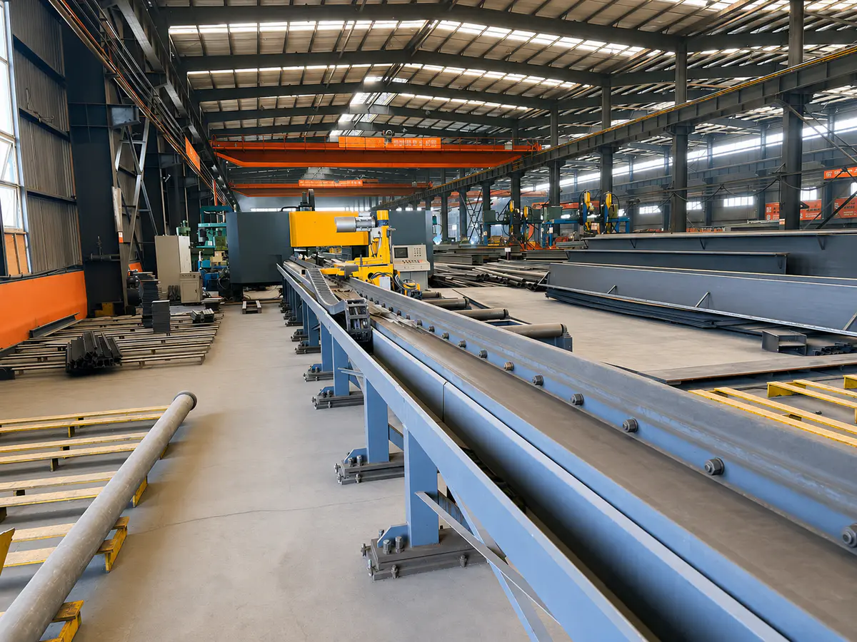 Beam drilling line assembly and testing in factory