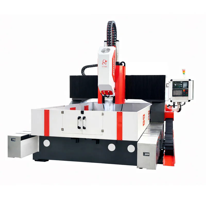 RITEC CNC plate drilling machine processing a steel plate
