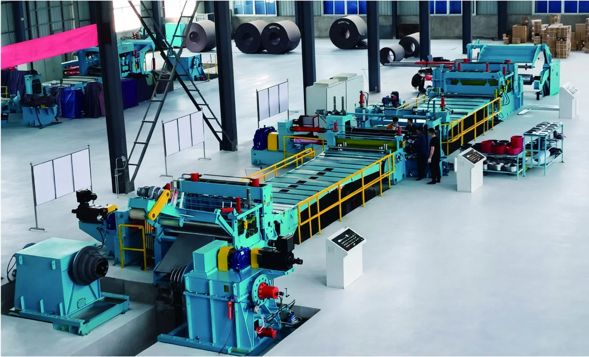 Coil slitting line for carbon, galvanized, stainless and aluminum steel