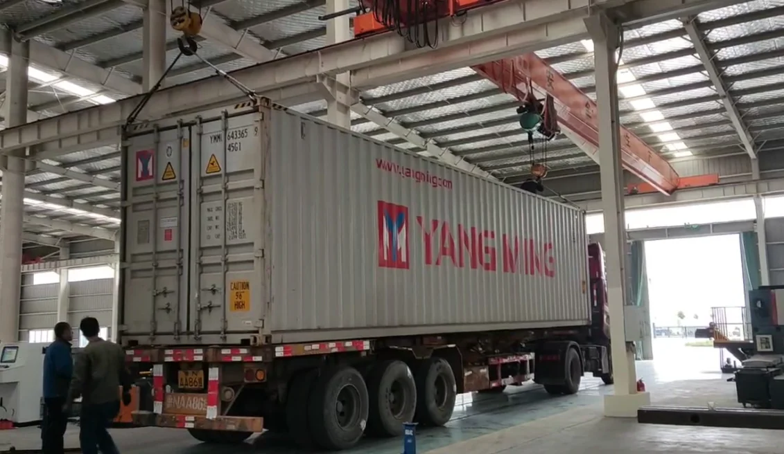 CNC angle line shipping to overseas