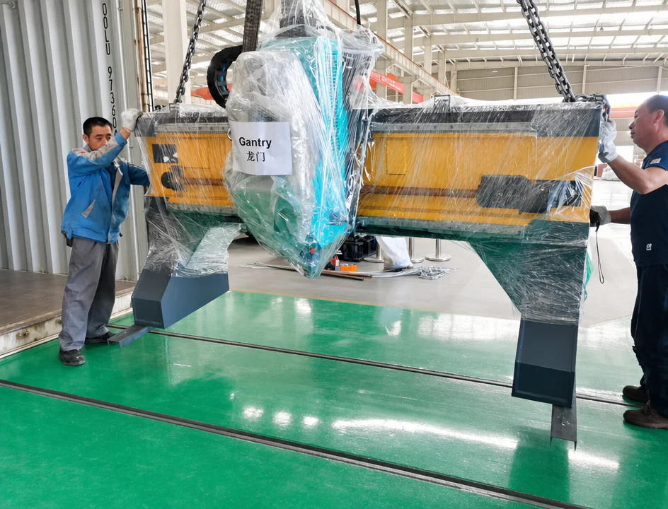 Machine cleaning, anti-rust treatment and protective packaging before shipment
