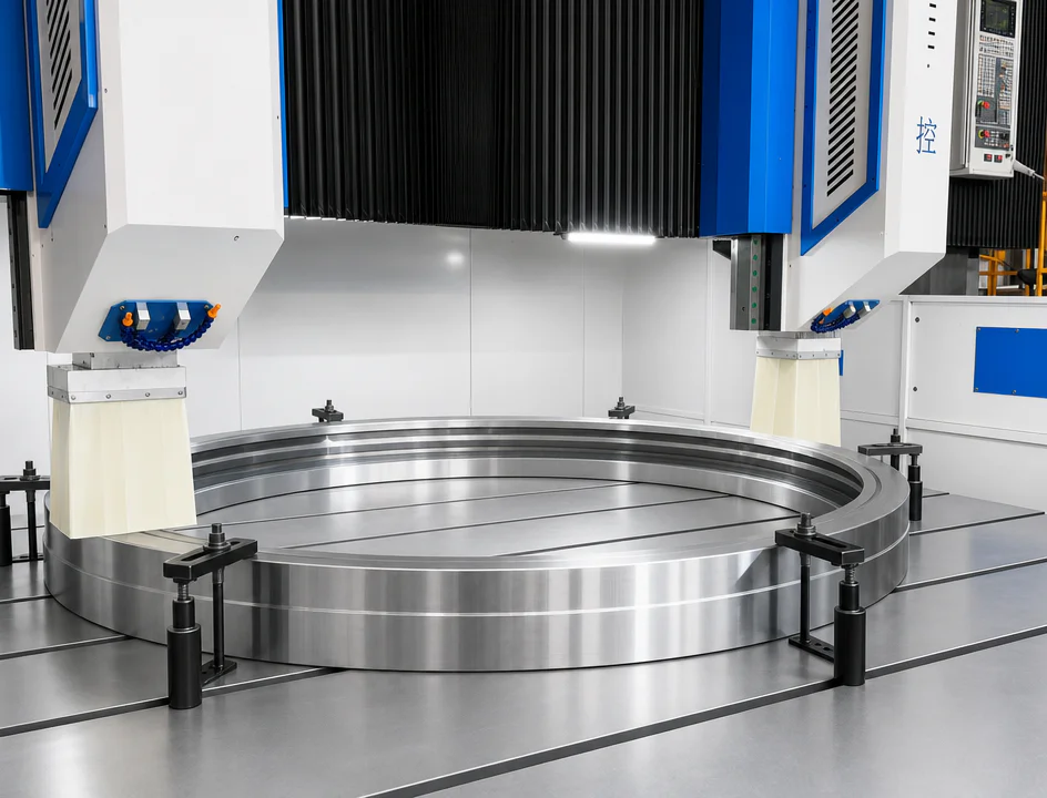 Actual test drilling on steel plate showing hole processing and cutting condition