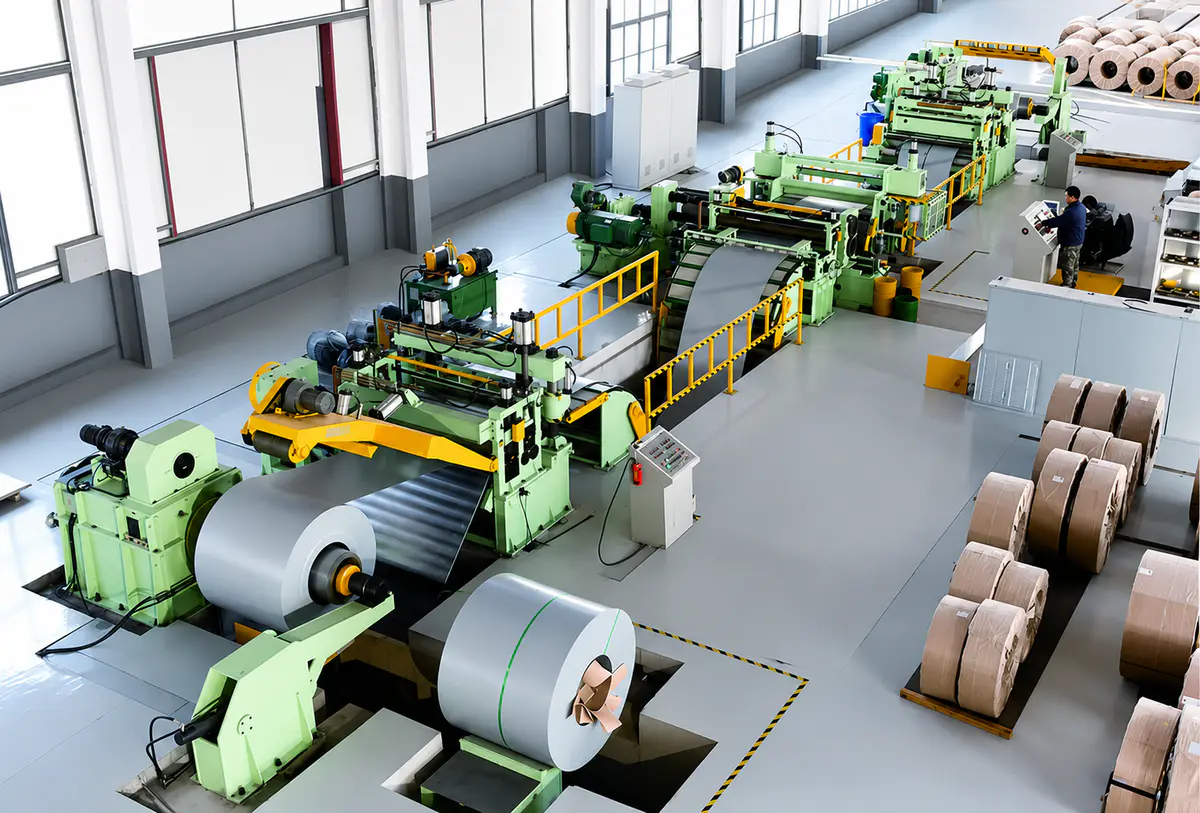 Complete slitting line configuration