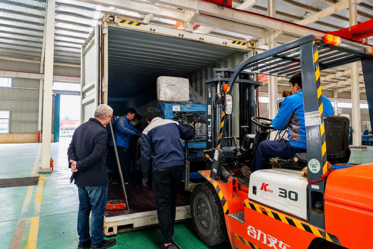 Container loading for export