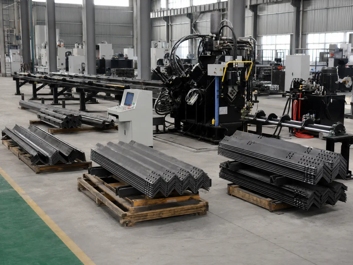 Continuous angle steel production