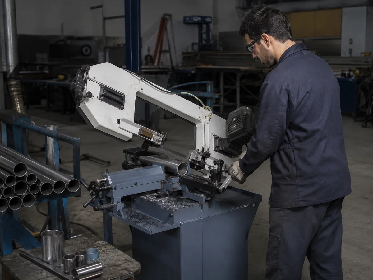 Manual band saw machine
