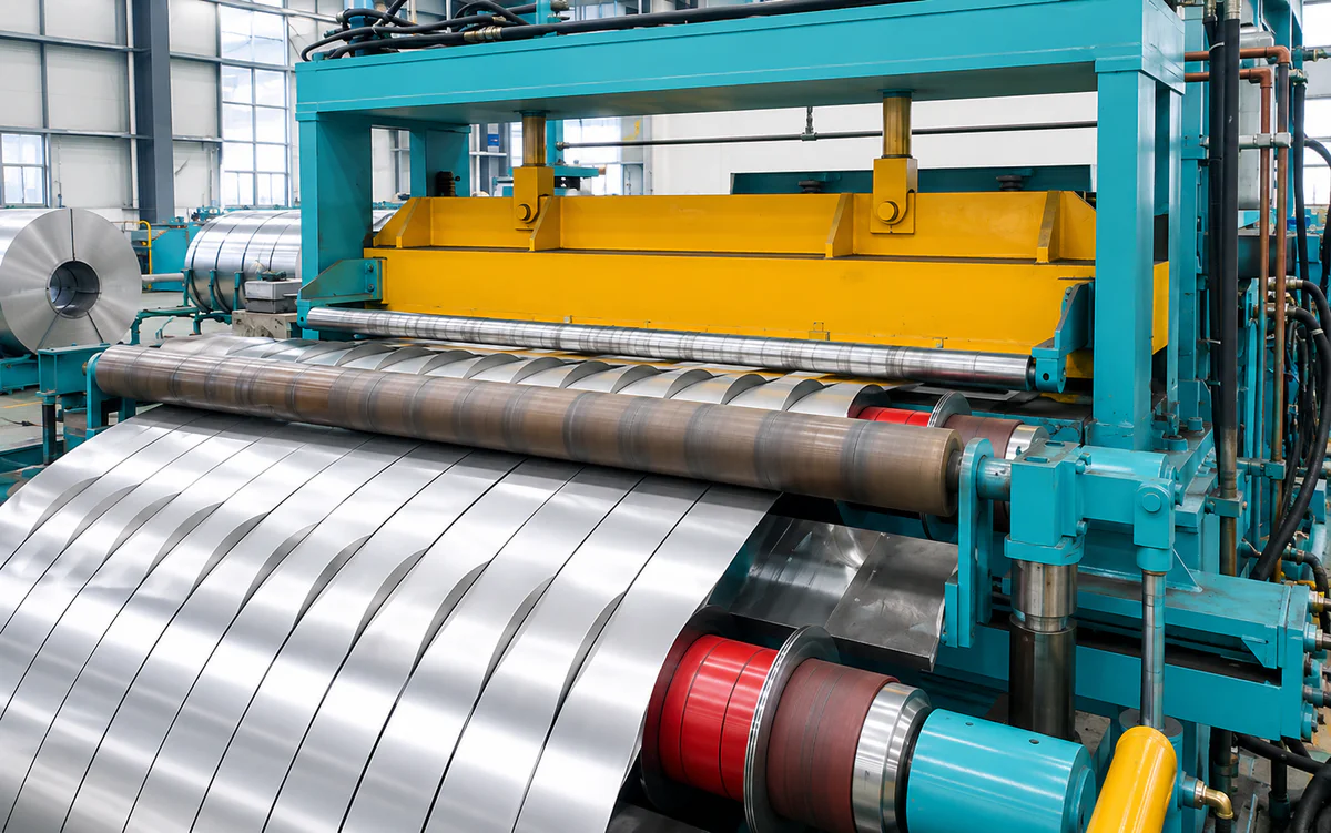 Aluminum coil slitting line