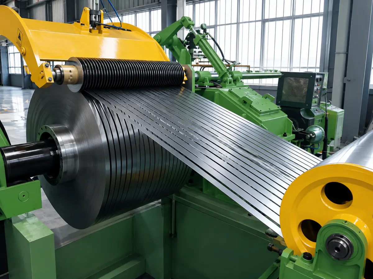Carbon steel coil slitting line setup