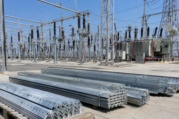 Substation steel structure fabrication