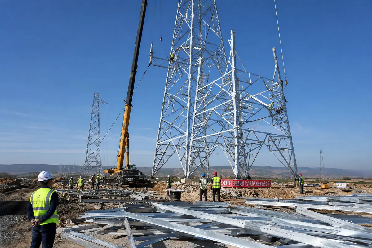Transmission tower project site