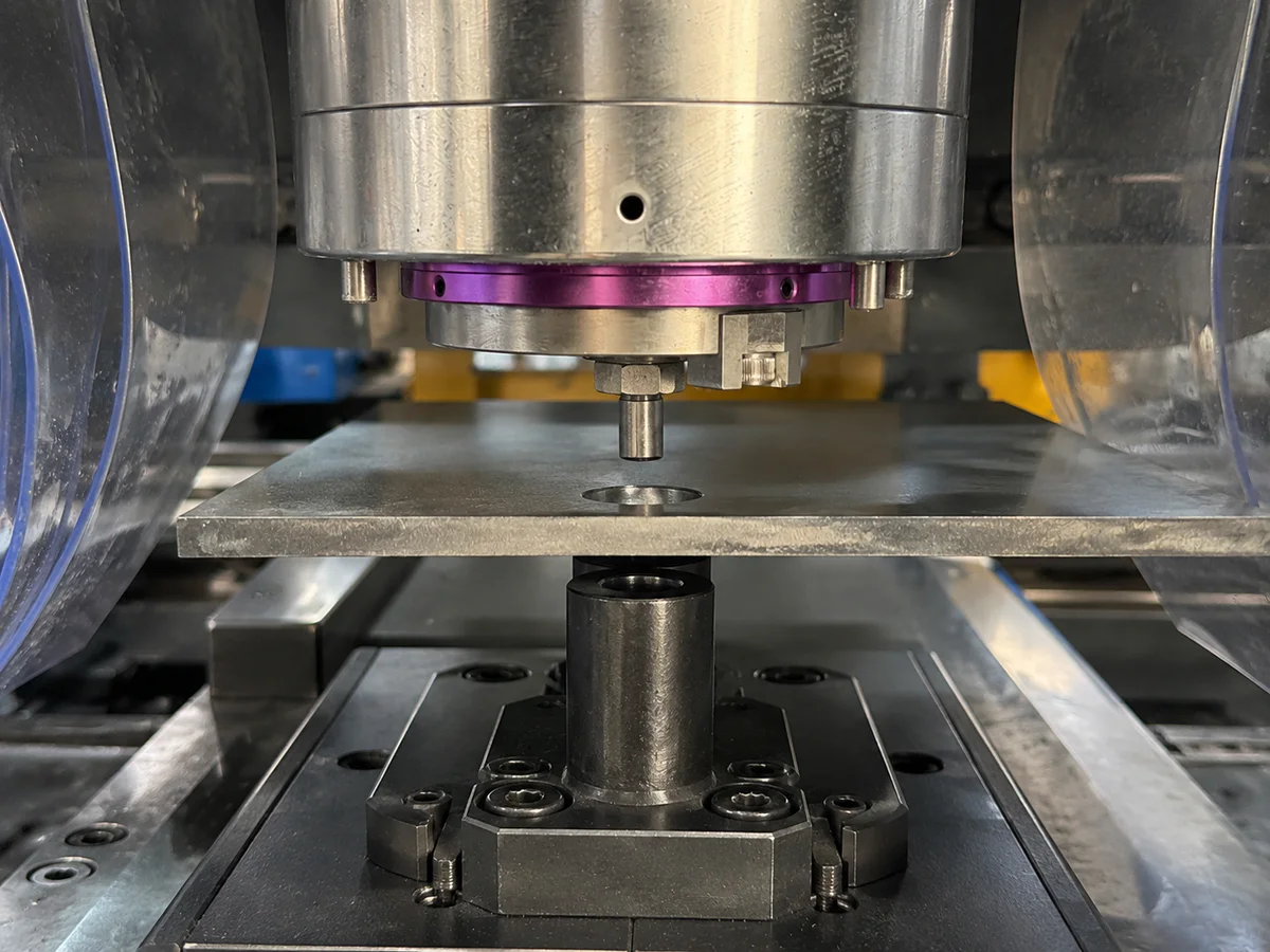 Die clearance gap between punch and die