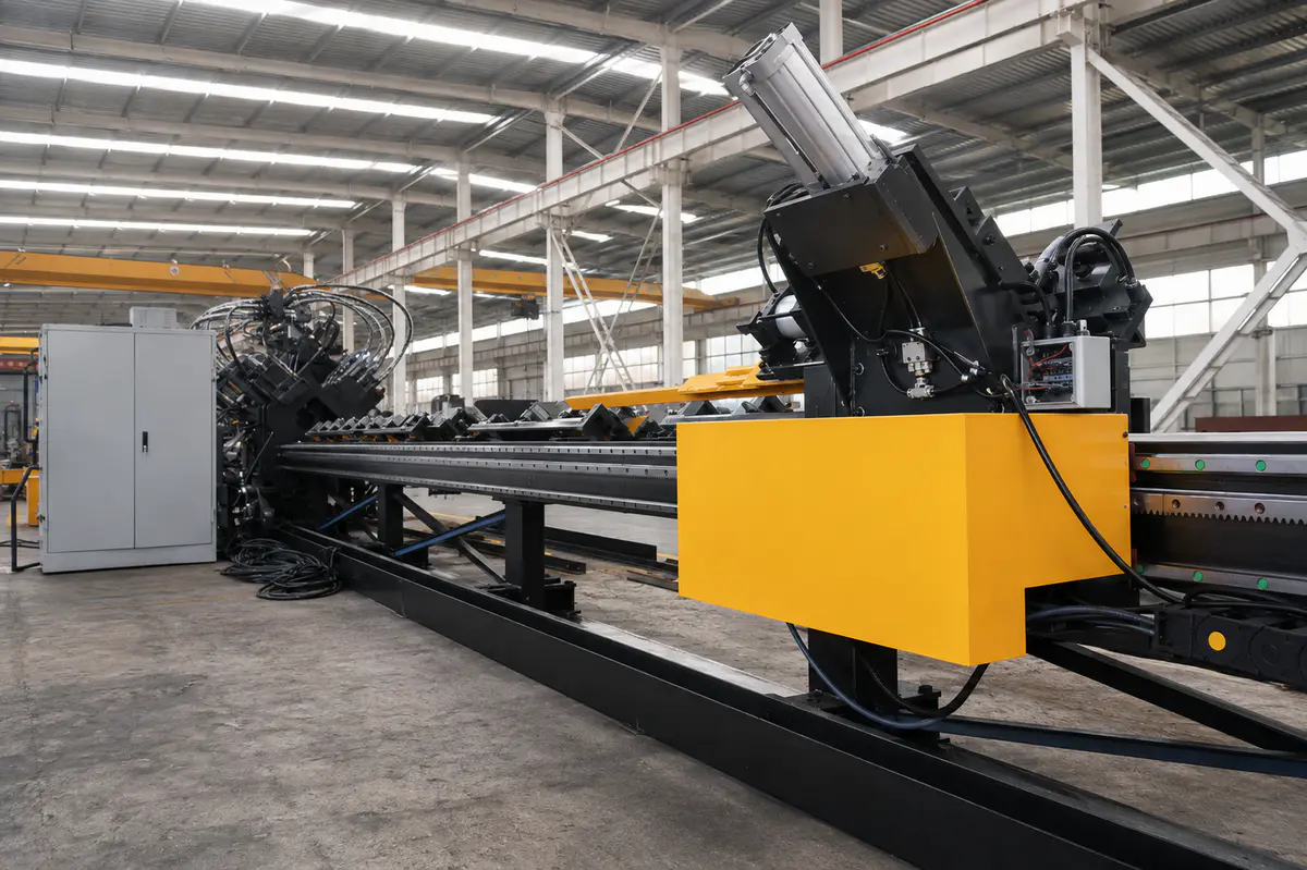 Flat steel feeding system