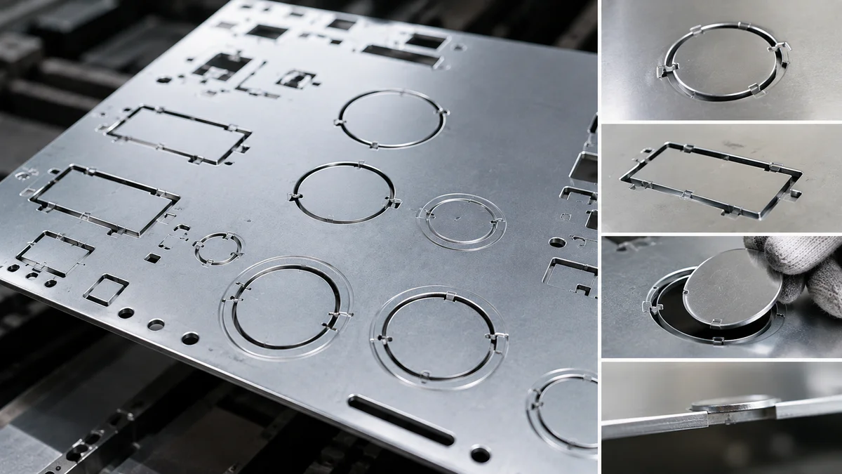 Knockout holes in electrical enclosure panel
