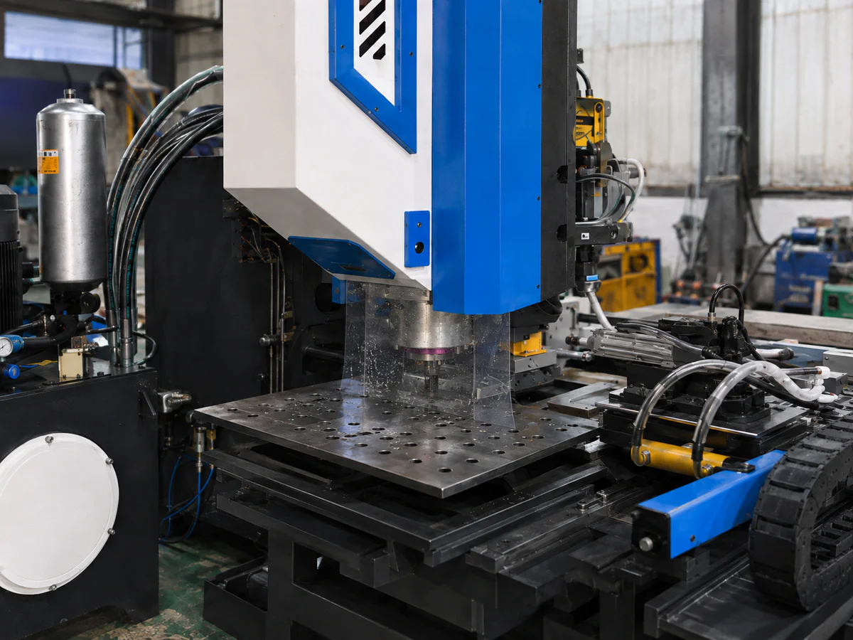 Sample punching test on plate