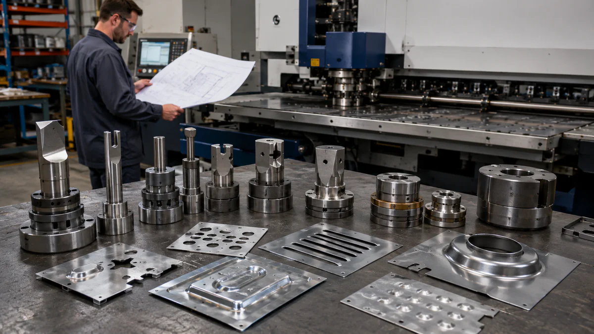 Custom punch tooling for special sheet metal shapes