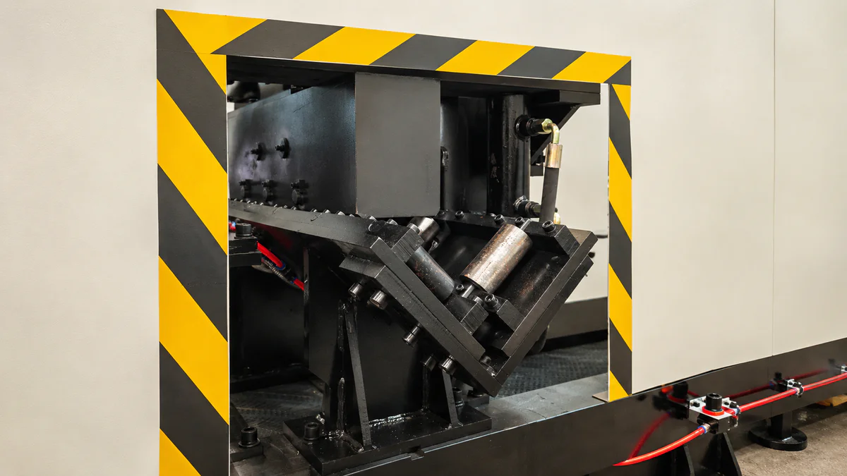 Stable hydraulic clamping during heel milling