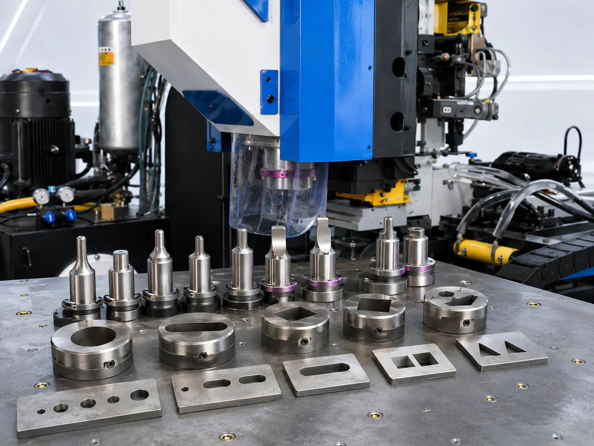 Round, slotted and shaped punching tools