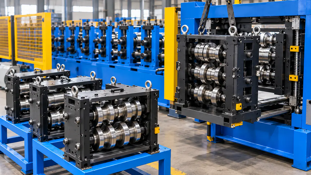 Cassette-type roll forming tooling