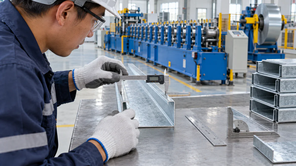 Checking profile dimensions