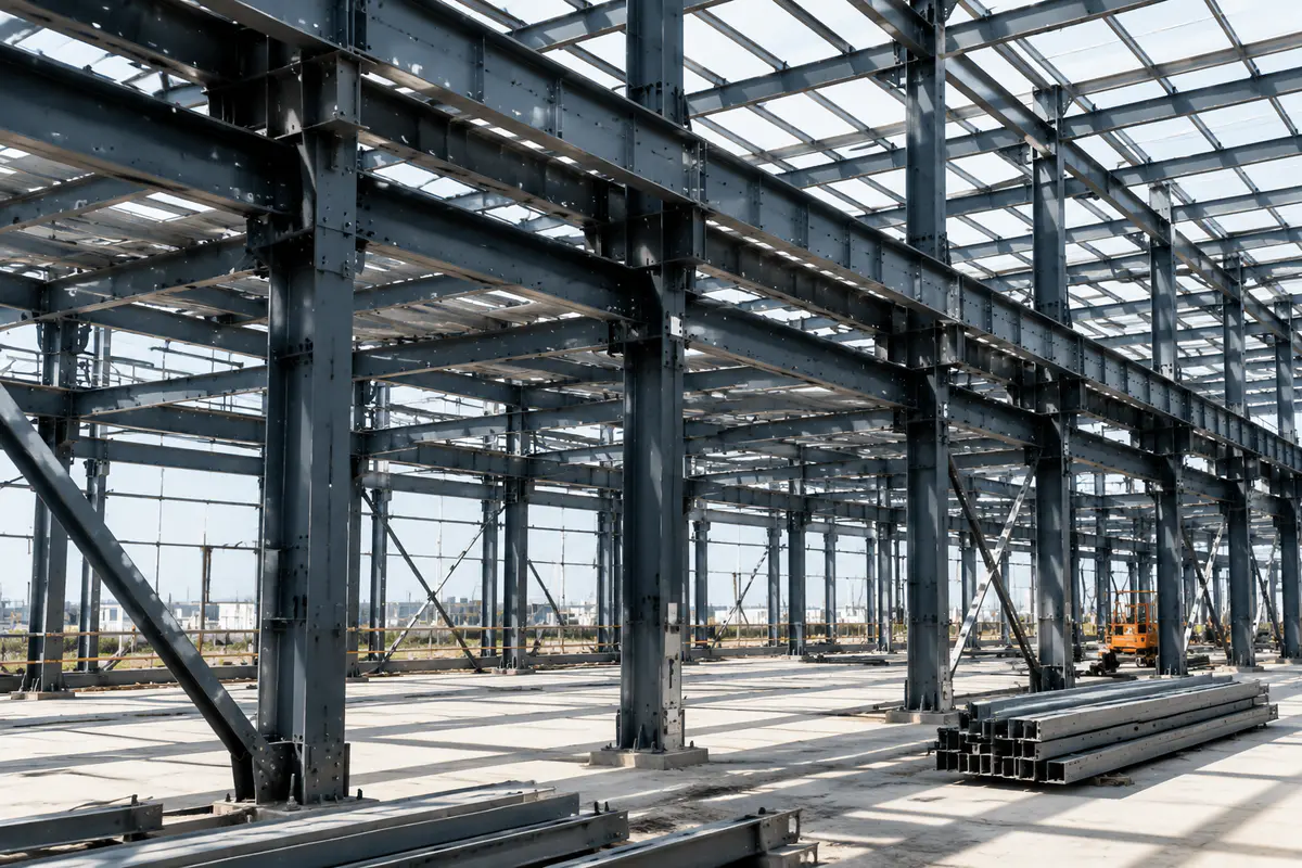 Industrial equipment frames and machinery bases made from channel steel
