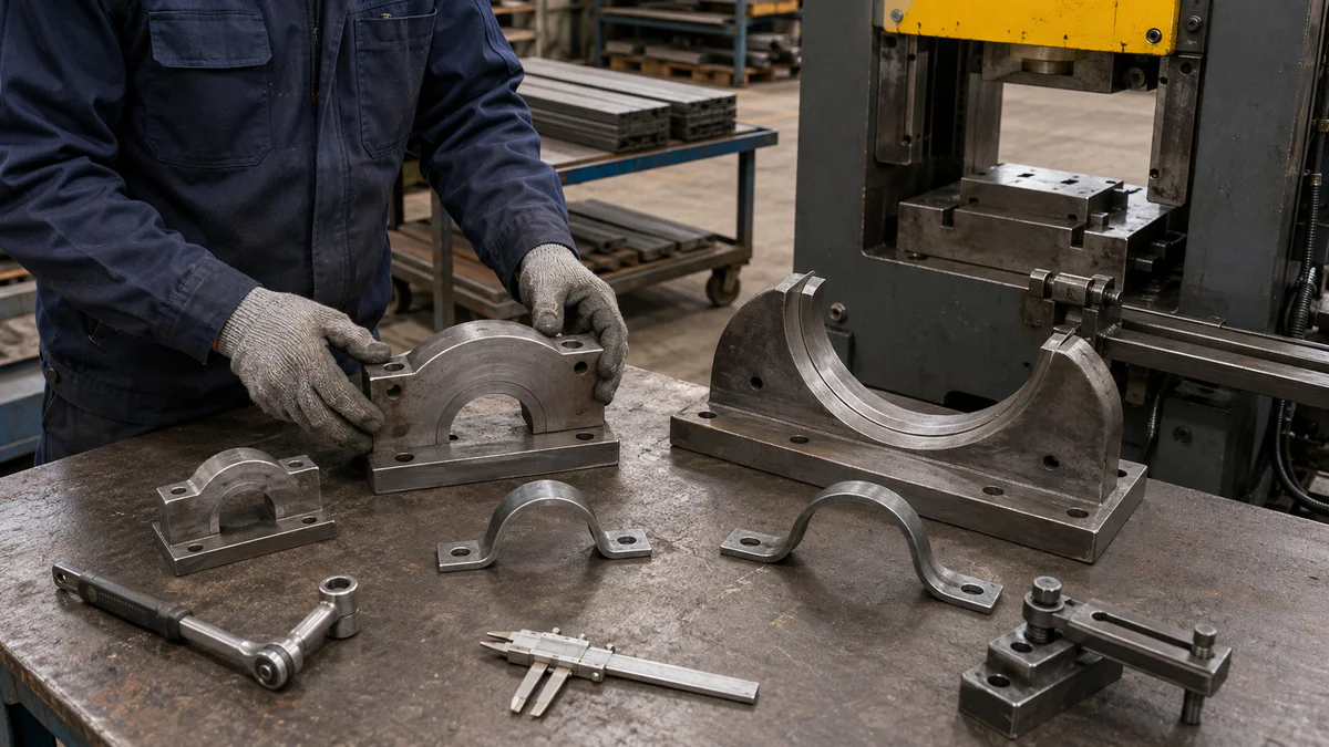 Tooling changeover between clamp sizes