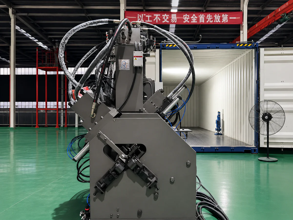 Factory floor showing predictable daily output from channel steel punching line