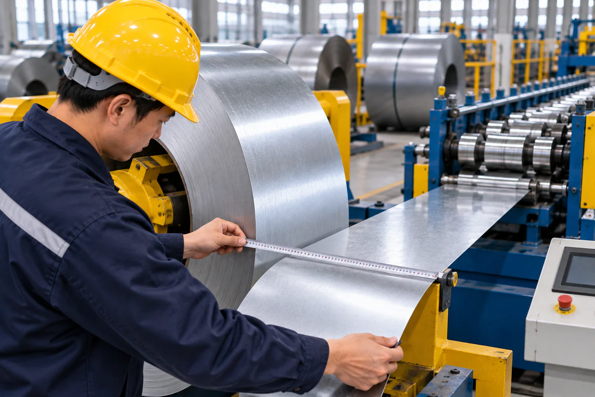 Coil width from developed width
