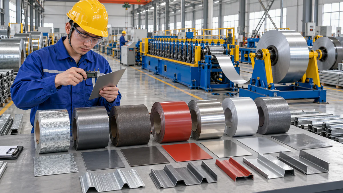 Roll forming material types