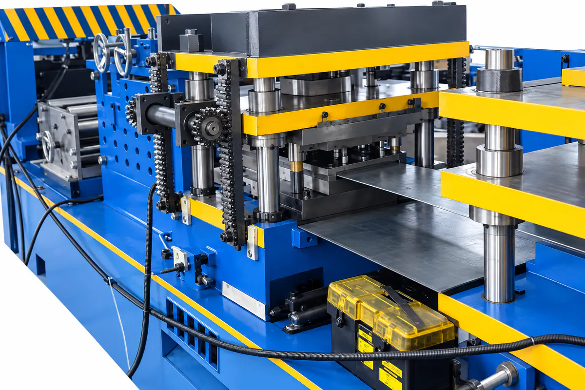 Pre-punching system before roll forming