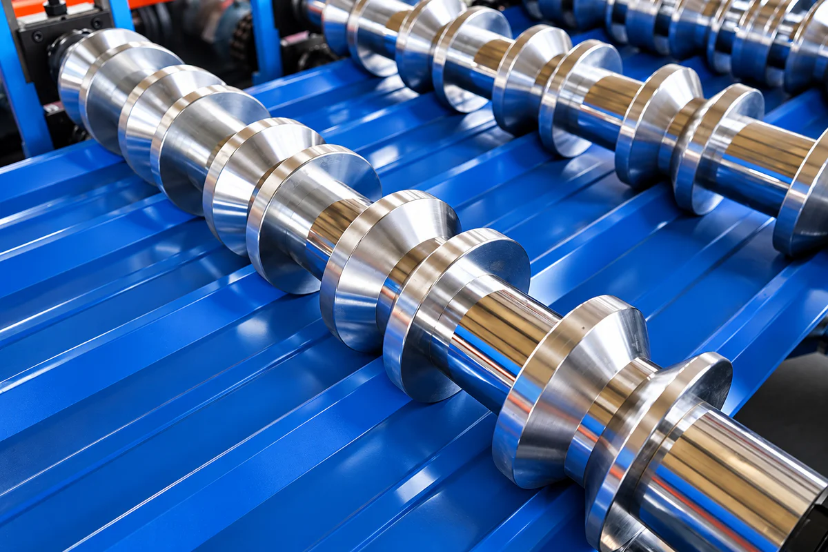 Roll forming section with roll stands