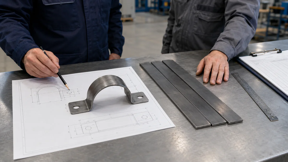 Reviewing clamp drawing before testing