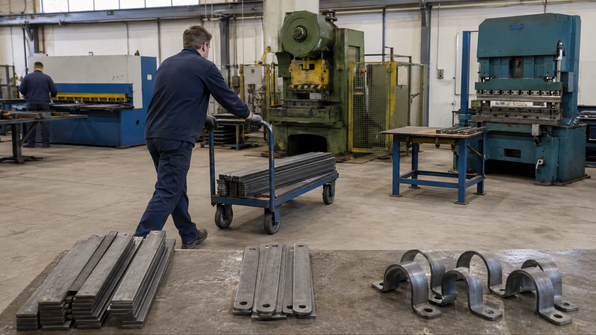 Multiple separate operations on a clamp production floor